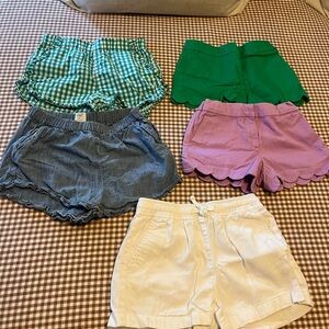 Crewcuts Kids Shorts Set - Green, Blue, Purple, White